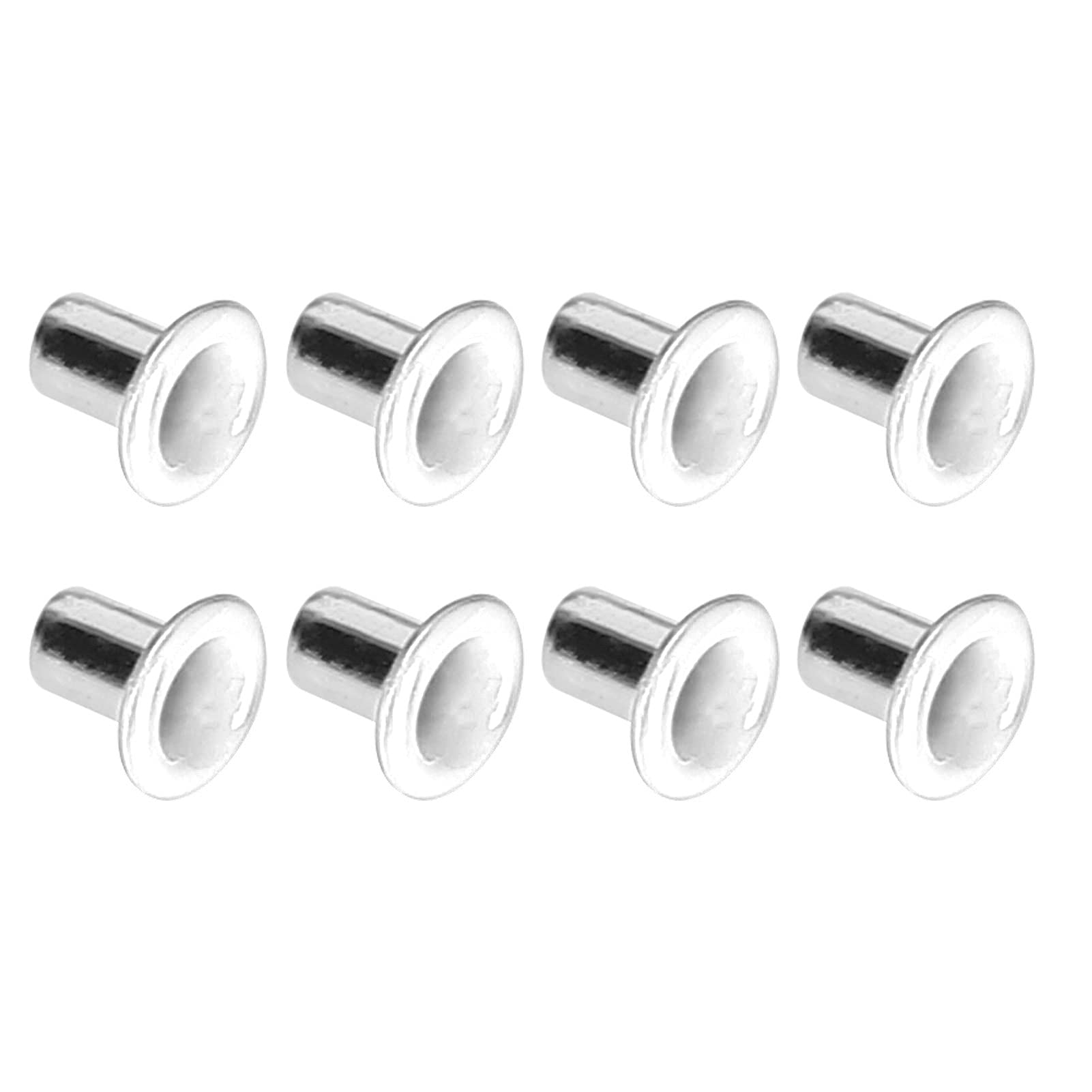 Kit Occhielli in Ottone, 500 Pezzi, 2 mm Foro Interno, Occhielli Metallici Rotondi per Vestiti, Scarpe, Borse in Pelle, Artigianato