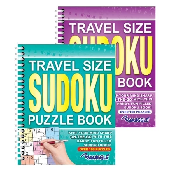BG Wiro Travel Size A5 Wordsearch Sudoku Crossword Puzzle Books, Set of 4 - Choose Your Set (SET 1) - Image 4