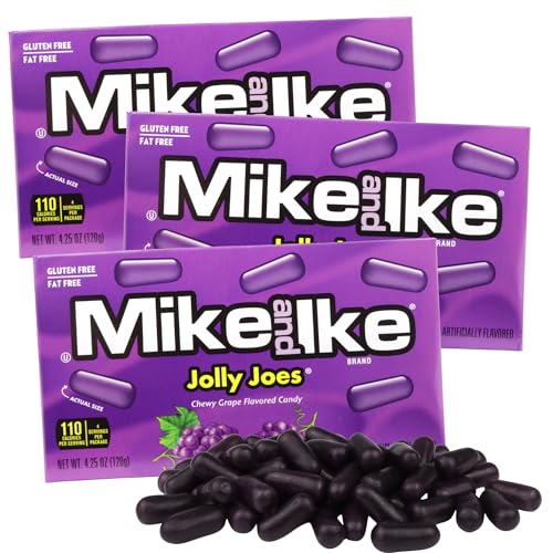 Mike and Ike Jolly Joes Caja x3 Caramelo Uva 120 g miniatura 1