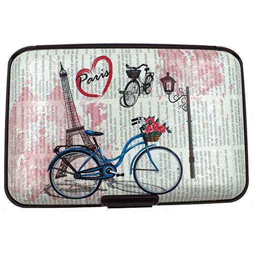 RFID Blocking Credit Card Holder for Women or Men, Theft, Bicycle, Size One