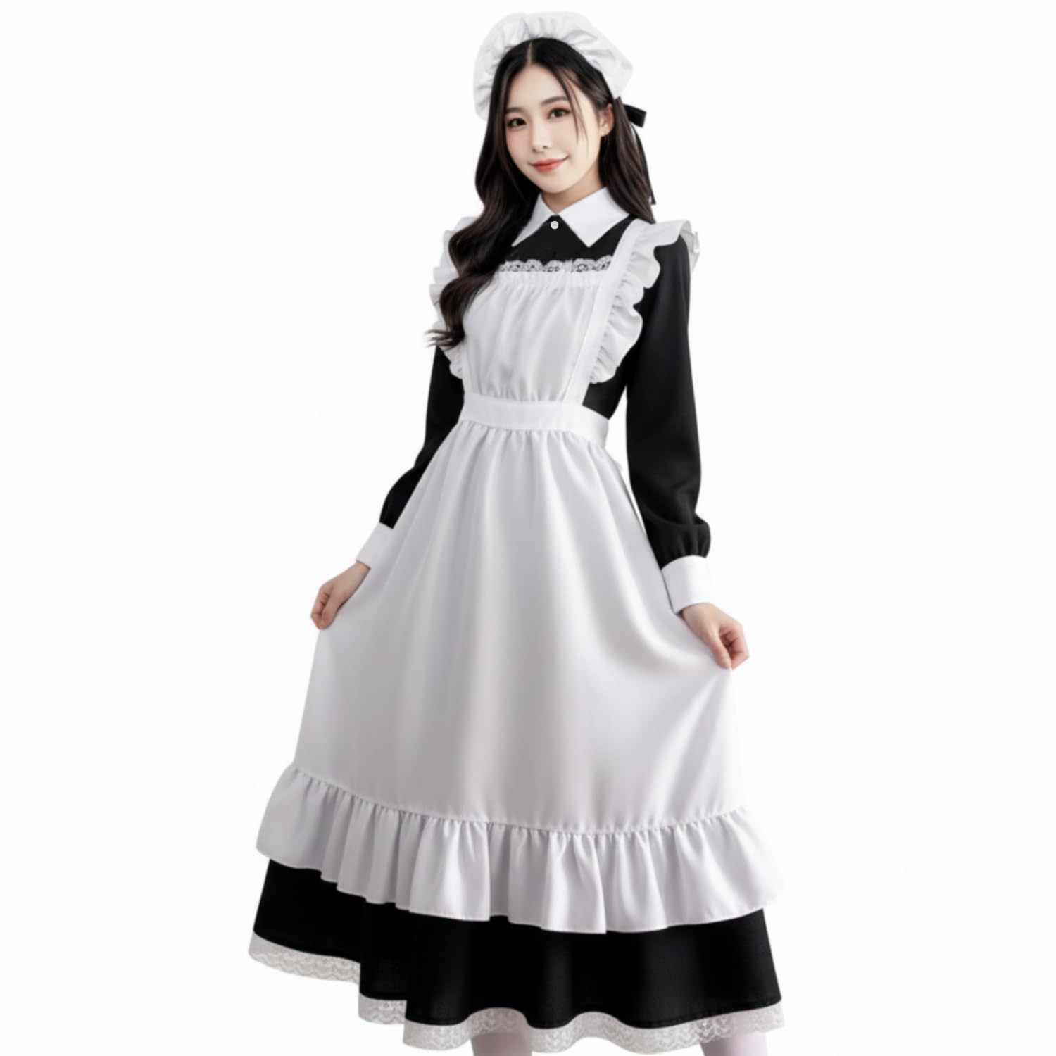 在庫あり　先行購入　レザー メイド服 コスプレ衣装 フリーサイズ 51wnoE9ezyL.jpg