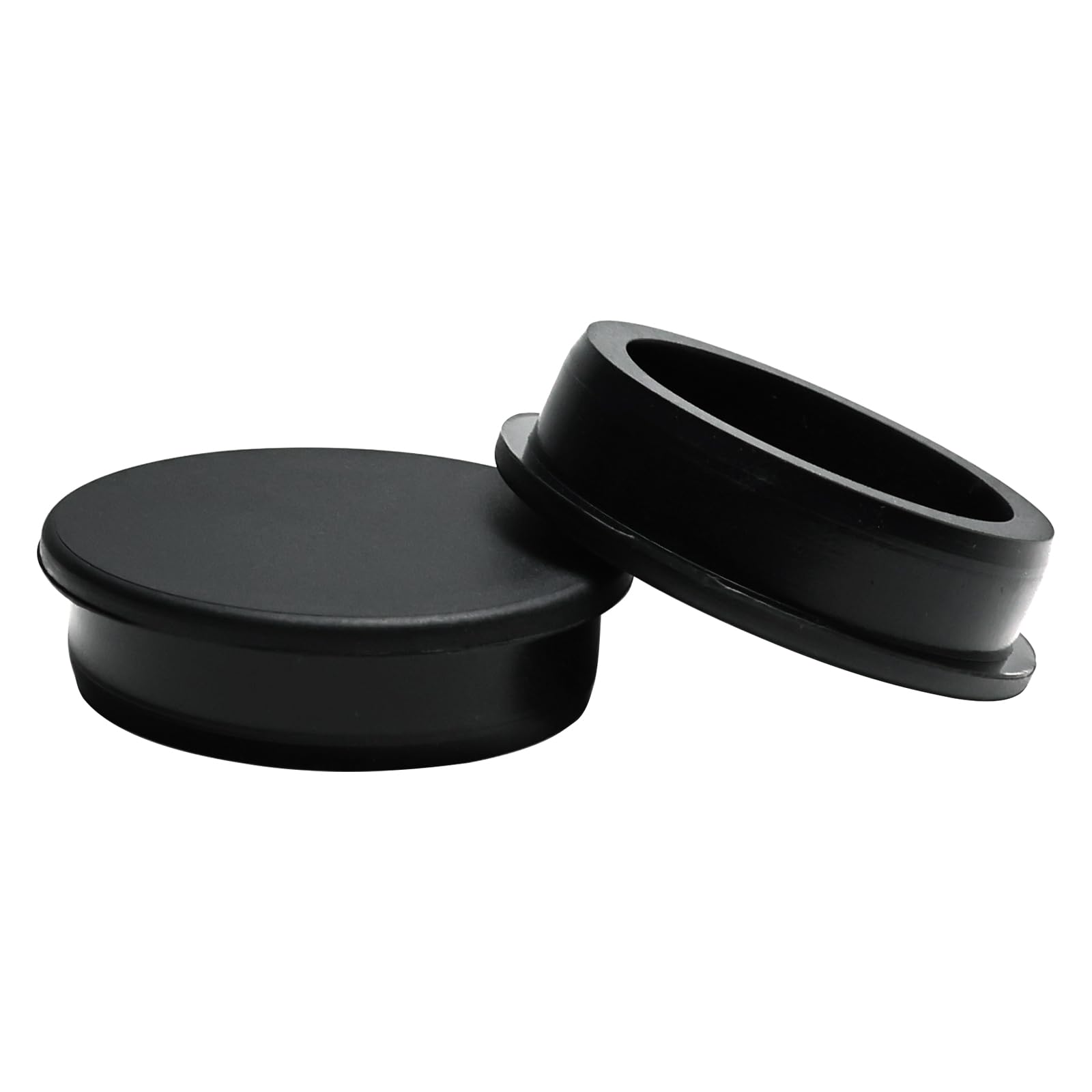 BOPOREAE 2 Pcs 63.6 mm Silicone Rubber Plug for 62.6-63.6 mm/2-7/16-2-1/2 in Round Holes, Waterproof T Type Rubber Stoppers, Soft Flexible Snap-On