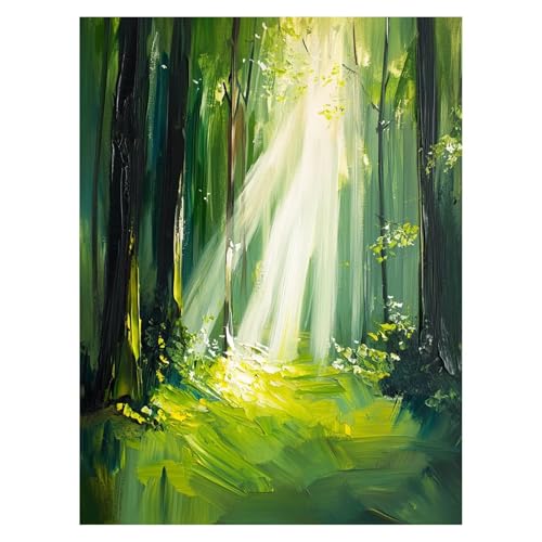 DIY 木々 数字油絵 自然 数字塗り絵画 手芸キット 80x60 cm 絵画 インテリア 手作りキット ビッグサイズ 複数サイズ 子供 初心者 ペイントバイナンバー 画材 Painting by Numbers 適用対象そして自宅 壁飾り お歳暮誕生日プ