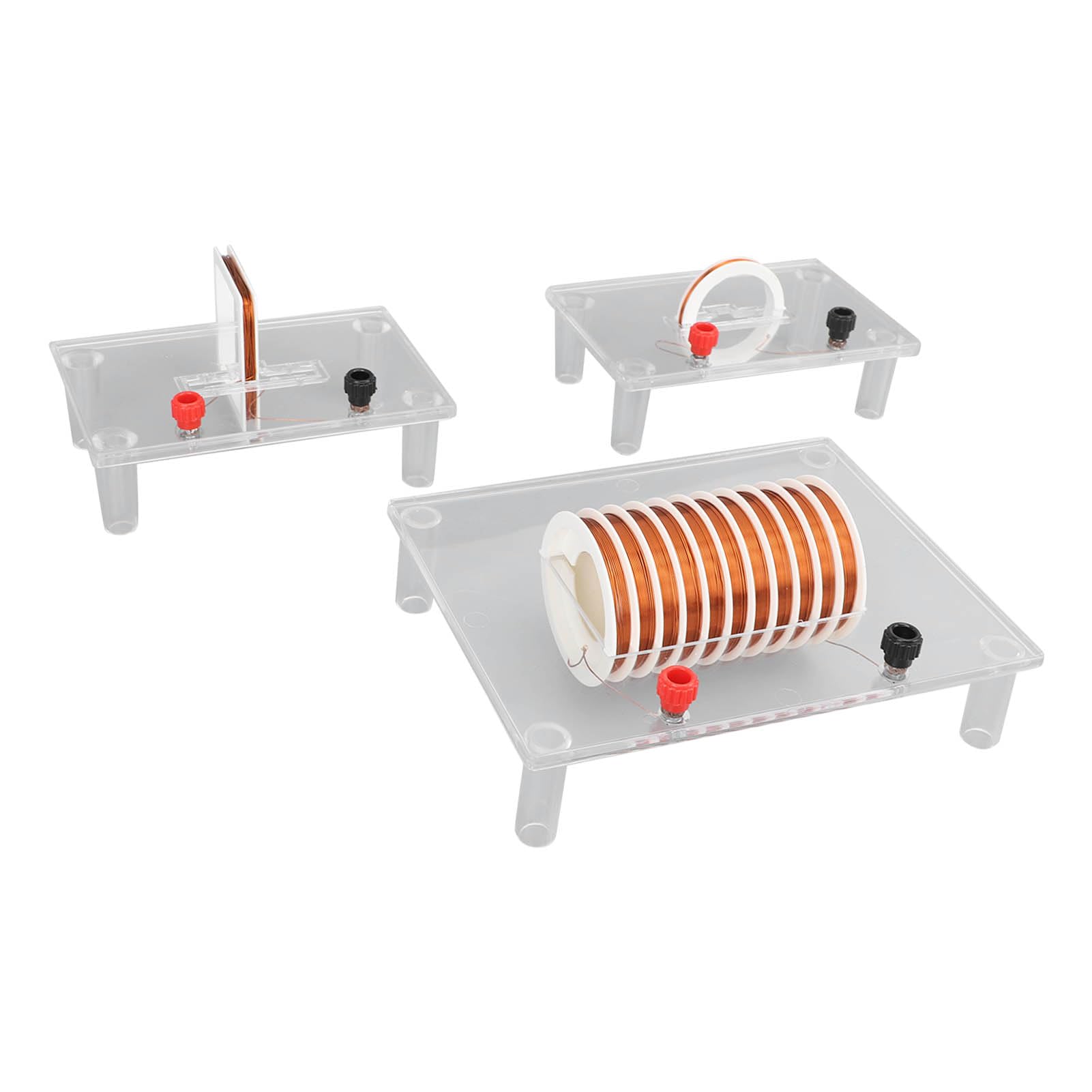 pour Les expériences scientifiques en Classe : kit d'instruments d'enseignement de la Physique de démonstration de Champ magnétique Actuel avec Coque en PVC Transparent projetable