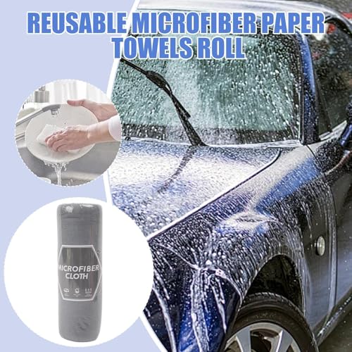 Générique Microfiber Towel for Cleaning, Absorbent Kitchen Dishcloth, Soft & Lint- Wiping Cloth, Quick-Dry Household Cleaning Rag, Versatile Solution for Dishes, Appliances - immagine 4