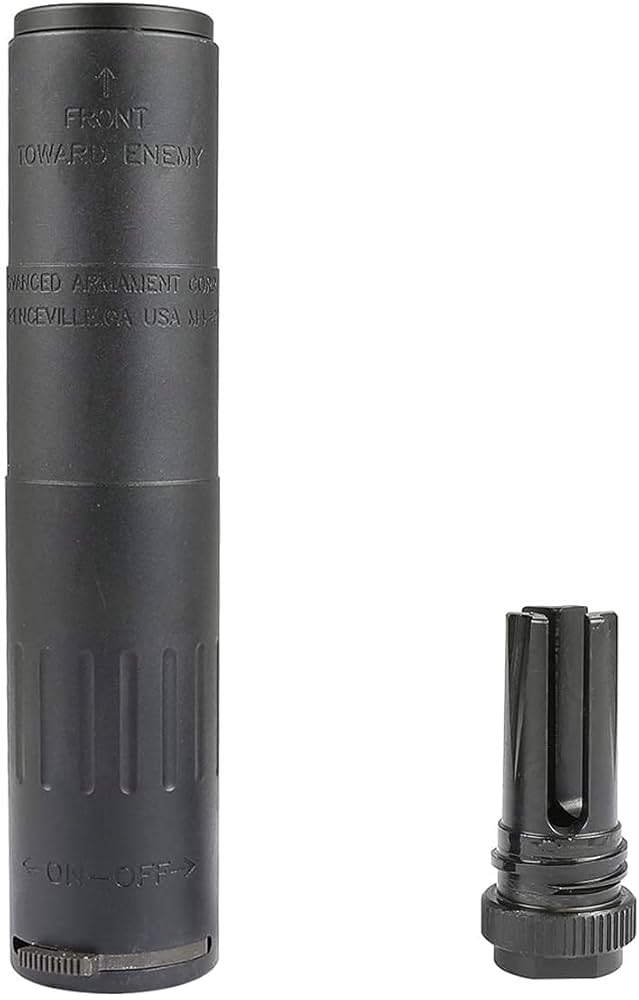 PTS AAC M4-2000 サプレッサ サイレンサー AACタイプハイダー付 Airsoft Artisan AAC M4-2000タイプ サイレンサー BK