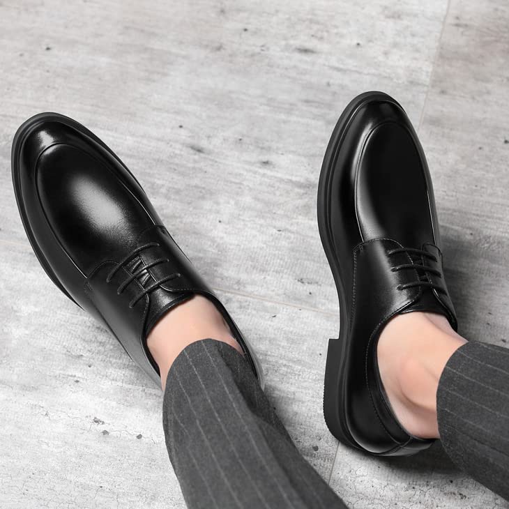 Men's Invisible Height Increasing Office Uniform Shoes Height Boost Business Oxfords Comfort Wedding Shoes4
