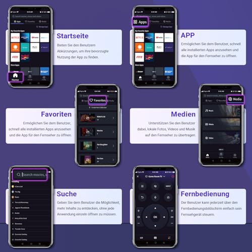 RCA VRS24HF1 Smart TV 24 Zoll (60cm) LED HD VIDAA Fernseher mit WLAN, Triple Tuner (DVB-T/T2, DVB-C, DVB-S/S2), App Store, Netflix, YouTube, HDMI, USB, CI/CI+, Hotelmodus (2024) – Bild 5