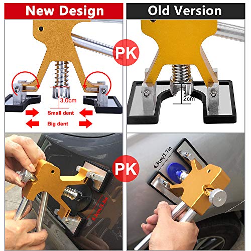 ARISD Auto Paintless Dent Repair Kits - Adjustable Gold Dent Lifter Dent Repair Tool Kit,Pops a Dent puller Kit for Car Hail Damage Repair and Car Dent Removal