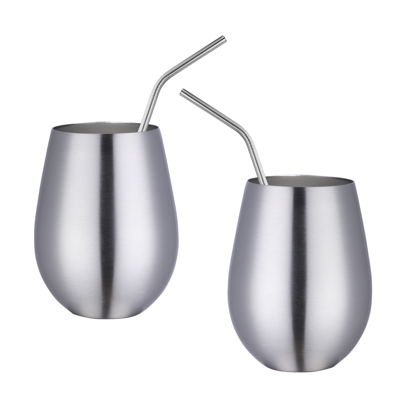 Paquete de 6 vasos de vino sin tallo, 17 onzas, acero inoxidable 18/8, irrompibles, vasos de cerveza, tazas de cerveza, juego de tazas de cerveza para cócteles, cerveza, champaña, whisky, jugo
