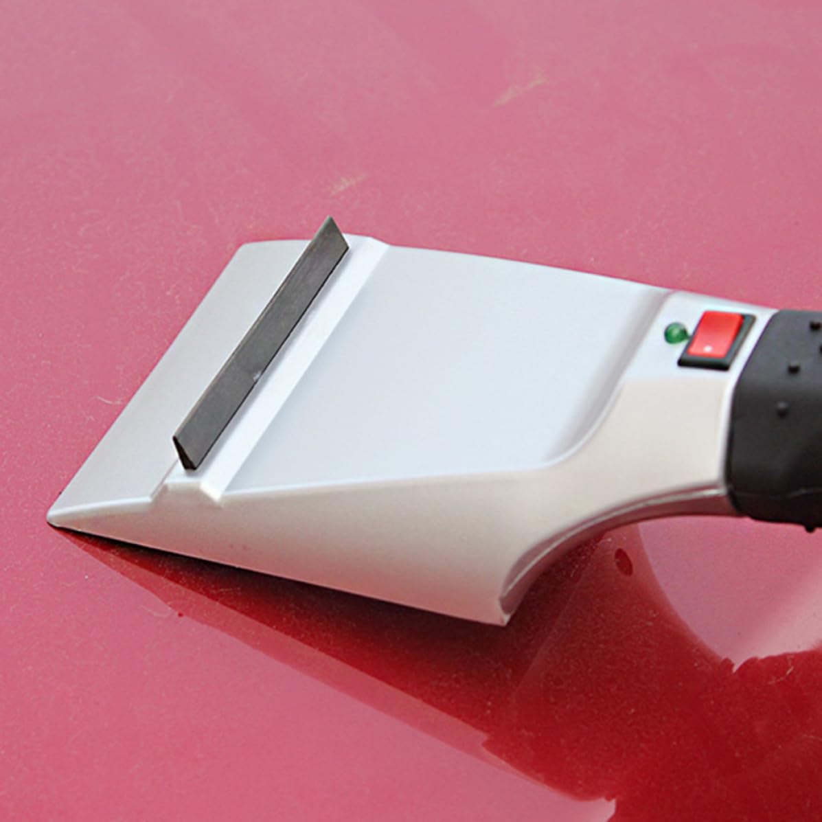 DOITOOL 5 Pezzi Raschietto per Ghiaccio Riscaldato 12v per Parabrezza Auto Impugnatura Confortevole e Componenti in Plastica e Metallo per Rimozione Neve e Ghiaccio