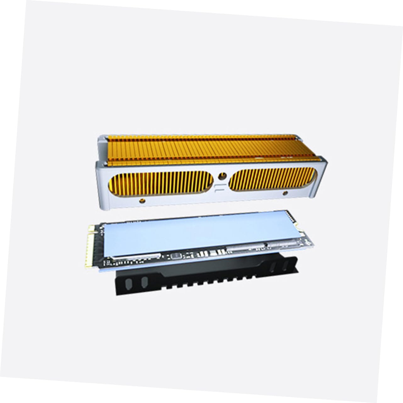 Tofficu 2 Pezzi Dissipatore Calore Per SSD Dissipatore Calore Per Computer Aletta Raffreddamento Dissipatore Calore Per A Stato In Metallo Per