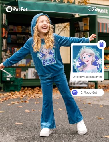 Image of Disney Marvel Outfits for Girls Long Sleeve Hoodie Pants Sets Fall Winter