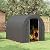 Outsunny 6' x 8' Garden Storage Tent with Galvanized Metal Frame, Waterproof Portable Shed, Heavy Duty Outdoor Shed for Bike, Motorcycle, Garden Tools - Gray