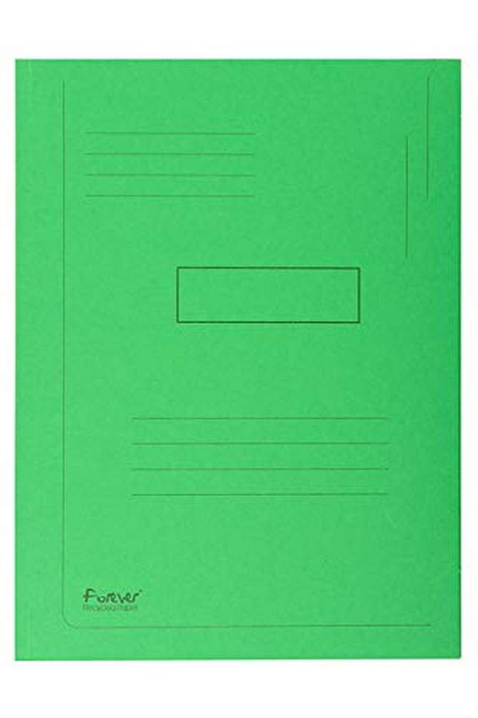 Exacompta 445013E - Carpeta (Conventional file folder, Caja de cartón, Verde, A4, 290 g/m², 240 mm), Pack de 50 unidades