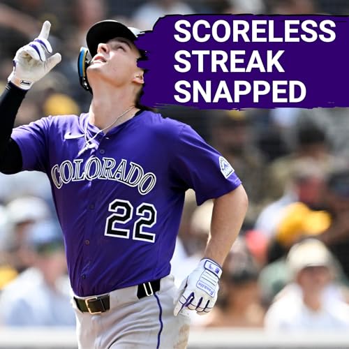 『The Colorado Rockies snap scoreless streak, but lose series to the San Diego Padres』のカバーアート