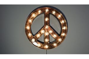 Peace Sign Marquee Light