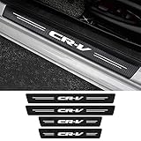 MASHA 4pcs Compatible with Honda CRV Door Entry Guard Decal Sticker Carbon Fiber Front/Rear Scuff...