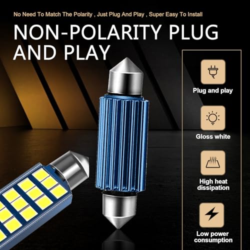 4PCS 578 LED luces interiores con chip 2835 blanco miniatura 4