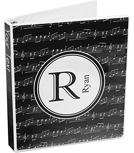 Musical Notes 3-Ring Binder - 1 Inch (Personalized) #TOP3