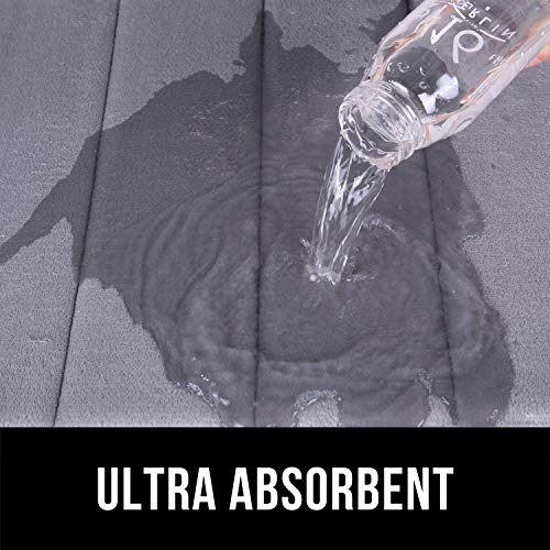 Homaxy Badmat van traagschuim, absorberend, antislip, wasbaar, 40 x 120 cm, grijs - Image 5