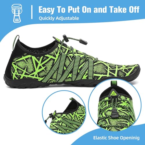 Image of Mishansha Water Shoes for Women Men, Quick-Dry Barefoot Swim Shoes with Drainage Holes, Lightweight Aqua Shoe for Beach Pool River Boating Yoga Walking