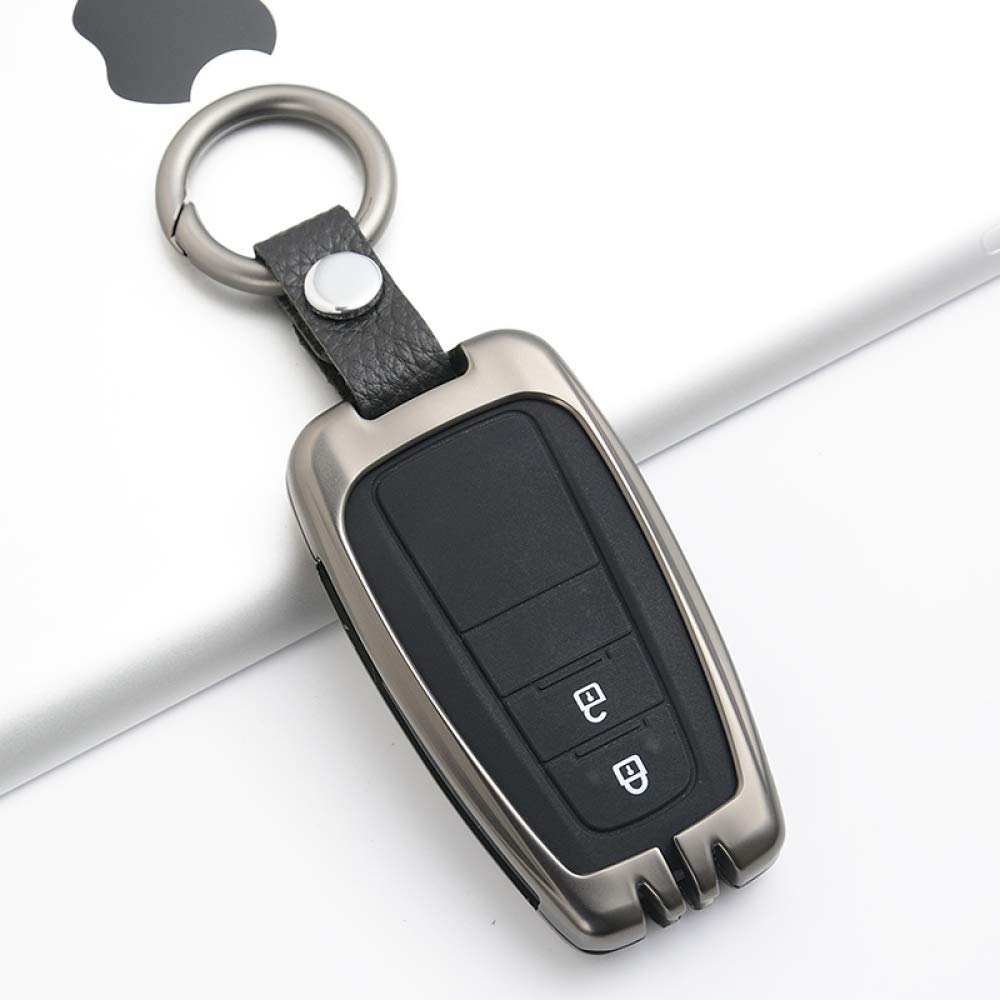 LQHYD For 2019 New Zinc Alloy + Silicone Car Key Protection Case Full Cover For Toyota Chr C Hr Prado 2017 2018 Prius Camry Corolla Rav4,