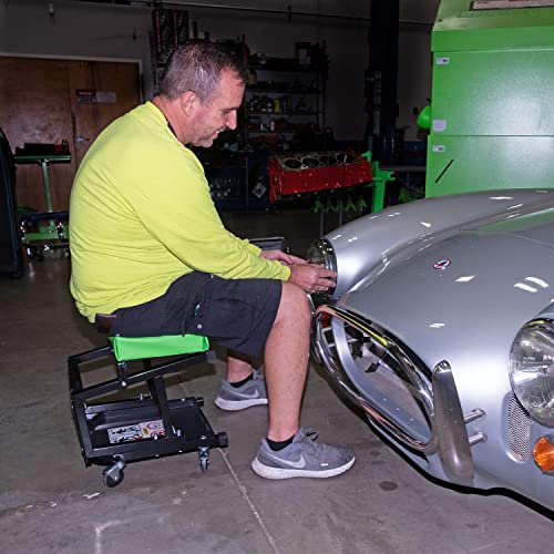 OEMTOOLS 24904 Seat and Step Stool, Garage Creeper Seat with