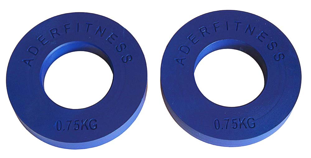 Ader Olympic Fractional Plates Pair- .75 Kg Blue