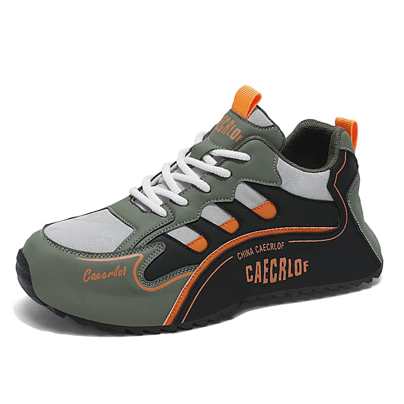 Big Siz Men's Fashion Sports Shoes, Flat Comfortable Skateboard Shoes Outdoor Non-Slip Walking Shoes Men's Casual Shoes