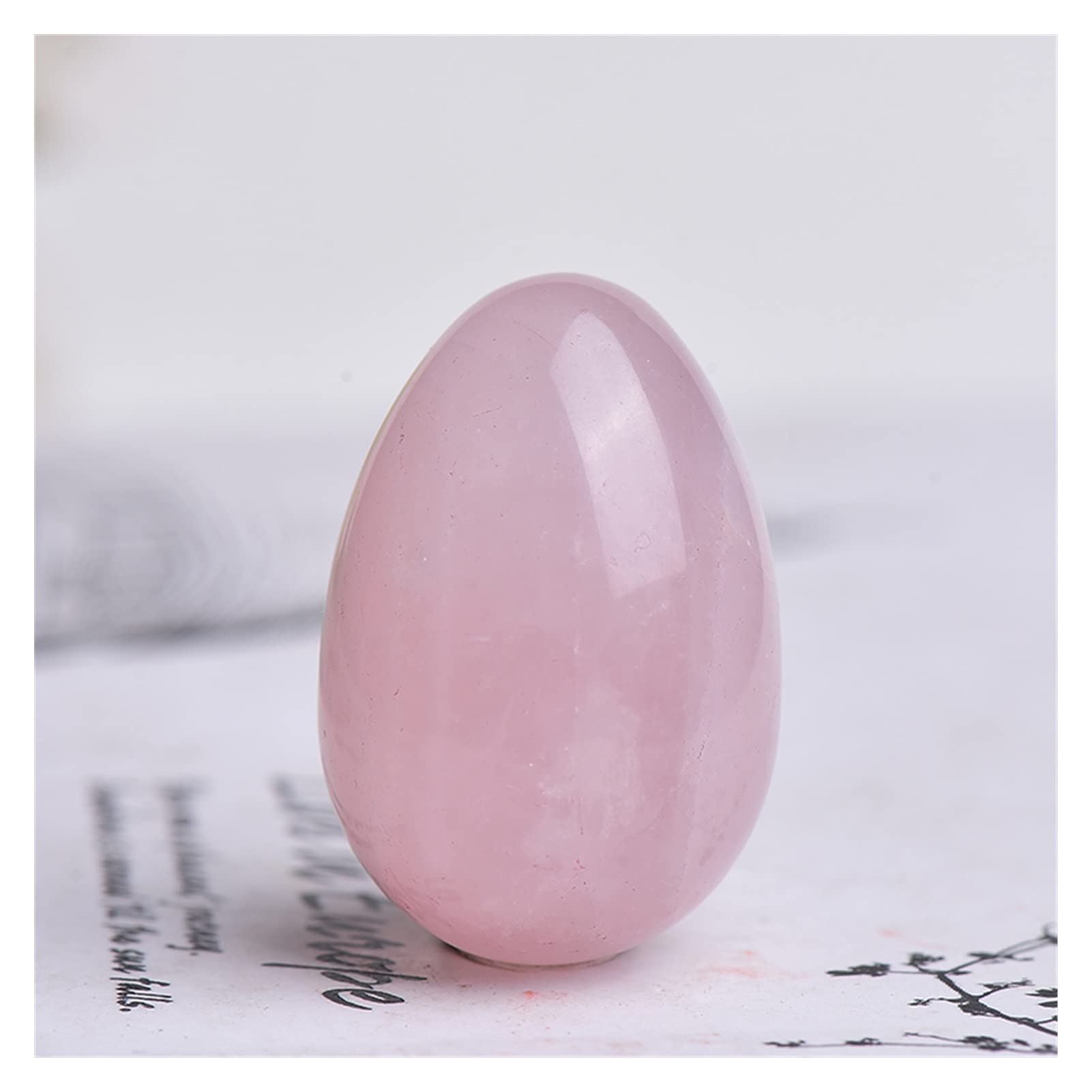 Lucky Yoni Egg Natural Stone Healing Jade Crystal Egg Mineral Ball Women Kegel Exercise Pelvic Floor Muscle Vaginal Health Care Massag Ward Off Evil Spirits Money Drawing Natural for Meditation Improv