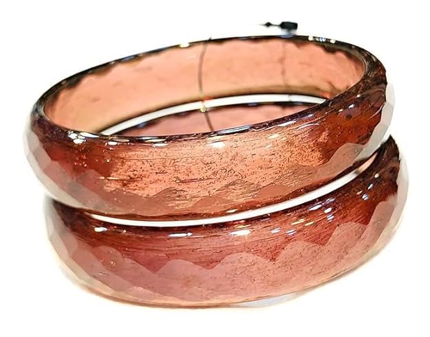 Prem Bangles Semi Crystal Glass Bangles For Womens (WHINE, 2.4) (B0D2MT9YKZ) Amazon Price History, Amazon Price Tracker