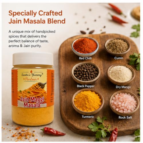 Image of Savita's Yummy Parlour Jain Maggie Masala - 100g | No Onion No Garlic | Homemade Instant Noodle Seasoning | Authentic Jain Recipe