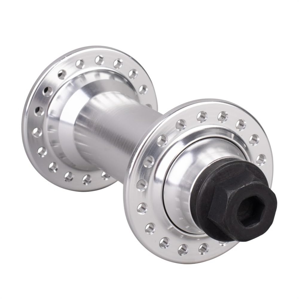 Fahrrad Schnellspanner Hub 36 Löcher Lager Ersatzteile for Fahrrad BMX Naben Planeten Buchse Vorne Weibliche Mutter Achse Schnellspanner Fahrrad(Silver)