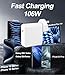 Niniber 106W USB C Super Fast Charger,Compatible with Mac Book Pro Charger,Laptop Power Adapter with 2M USB C to C Cable for Mac Book Pro 16,15,14,13 inch,Mac Book Air 15/13 Inch,and All USB C Device