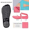 Ozaiic Yoga Socks for Women Non-Slip Grips & Straps, Ideal for Pilates, Pure Barre, Ballet, Dance, Barefoot Workout