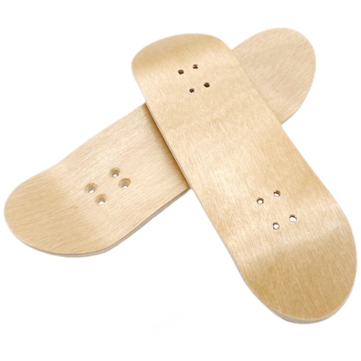 HOOTNEE Wooden Decks Mini Skateboard 2pcs Finger Skateboard Wood Deck Replacements