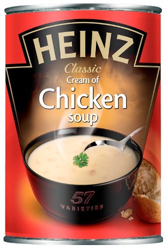 Soupe de poulet Heinz Classic boîte 400g velouté crème volaille repas rapide pack 12