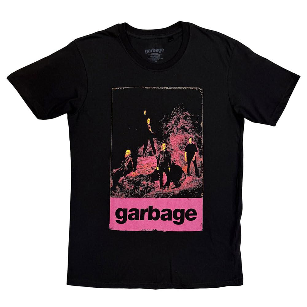 Rock Off officially licensed products Garbage Neon Band Logo T Shirt L