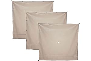 Gazelle Waterproof Gazebo Tent with Three Wind Screen Panel