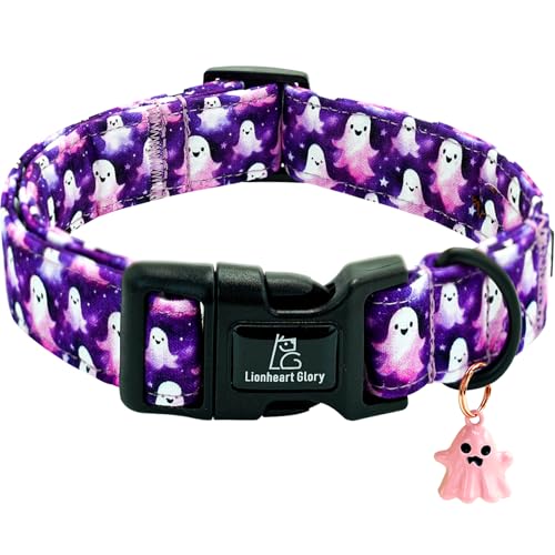 Lionheart glory Halloween Dog Collar-Ghosts Fall Dog Collars with...