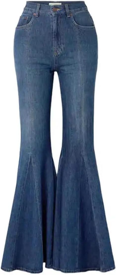 Women Low Waist Jeans High Street Spicy Style Slim Fit Straight Leg Micro Flare Denim Pants