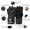 WYOX-Boxing-Wraps-MMA-Gloves-Inner-Boxing-Gloves-for-Men-Women-Youth-EZ-Off-On-Thick-Knuckle-Padding-Breathable-Fabric-Hand-Wraps-Heavy-Bag-Gloves WYOX Gel Quick Hand Wraps for Boxing MMA Kickboxing - EZ-Off & On - Padded Knuckle with Wrist Wrap Protection for Men Women Youth (Black, S-M)