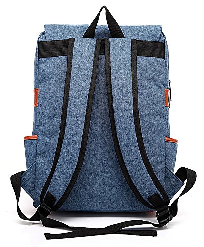 Denim Blue School Laptop Backpack British Style Daypacks Waterproof Oxford Shoulder Bags For Men Women Travel Outdoor Sport Rucksack #TOP2