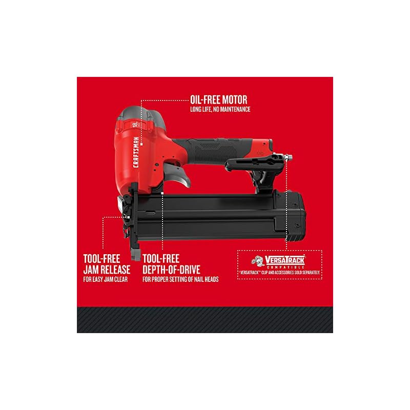 CRAFTSMAN Finish Nailer, 18GA, Pneumatic (CMPBN18K) Barraza's Tool Shop