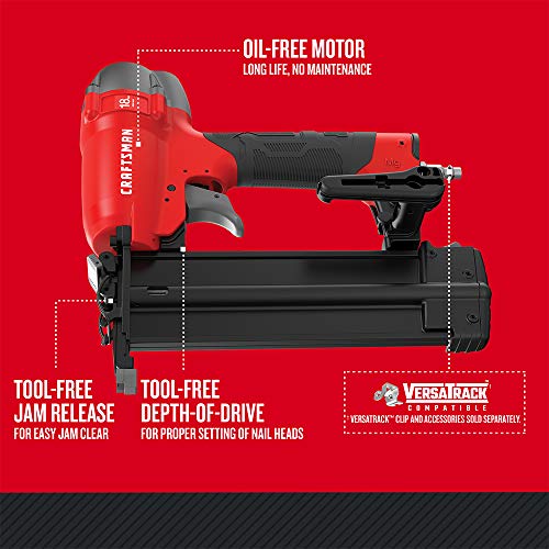 CRAFTSMAN Finish Nailer, 18GA, Pneumatic (CMPBN18K) Barraza's Tool Shop