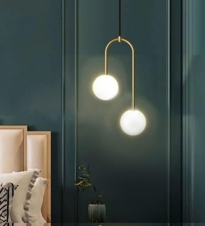 Image of Wall Lamp Chandelier Pendant Light, Home Decor for Bedroom, Living Room, Hallway, Cafe, Hotel, Restaurant (U Hanging LAMP with LED Bulb Pack of 1)