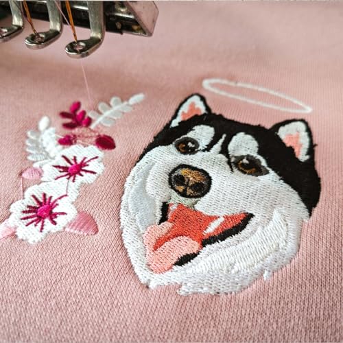 Custom Dog, Hoodie Embroidered Dog Name, Personalized Pet Face Sweatshirt from Your Photo, Varsity Sweatshirt, Gifts for Dog Lovers3