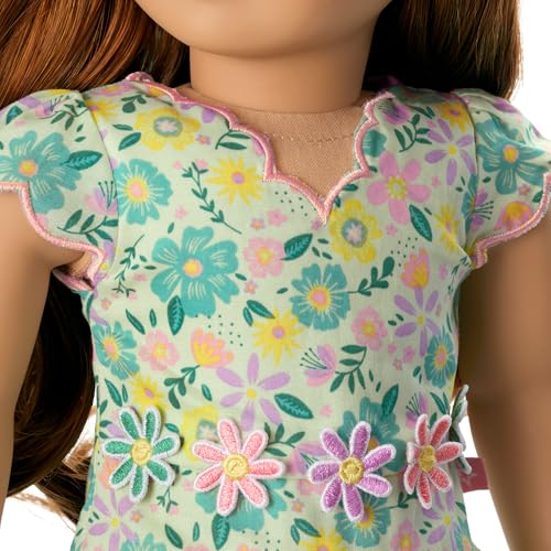 Image of American Girl Truly Me, 18-inch Doll Clothes, Pastel Petals Dress, with Headband and Flats, Ages 6+