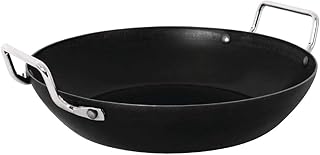 Pentola di ferro per paella Vogue GG720, nera, 508 mm